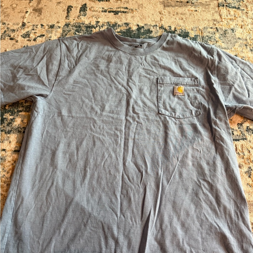 Carhartt Steel Gray/light blue Short Sleeve Tee